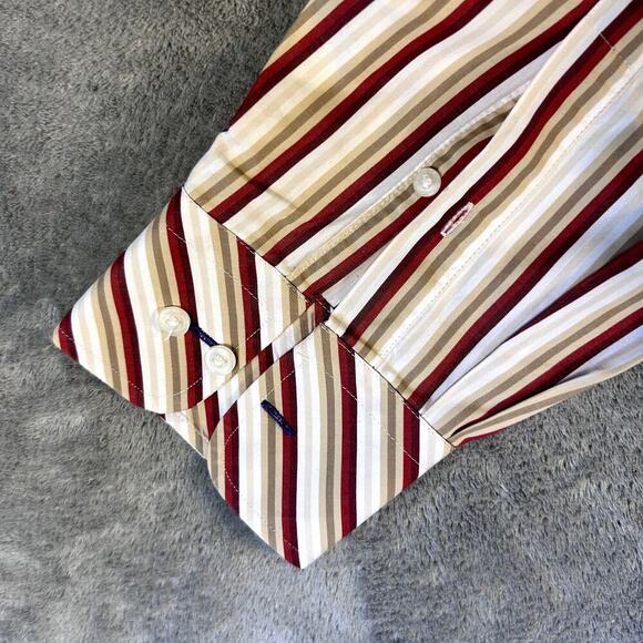 Paul Smith London Vintage Striped Shirt 16/41 Made in Italy Long Sleeve ButtonUp - Picture 4 of 12